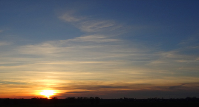 Sunset vor Gommern, 31.12.2013, 16:02 