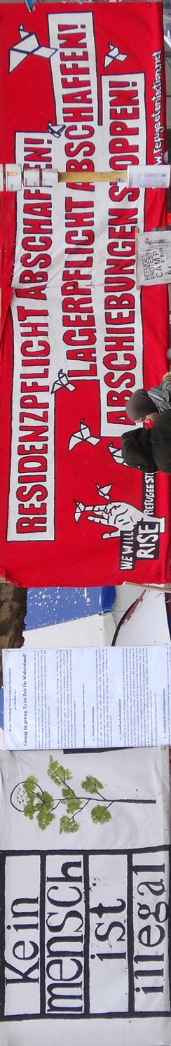 Protest gegen Abschiebung am Oranienplatz