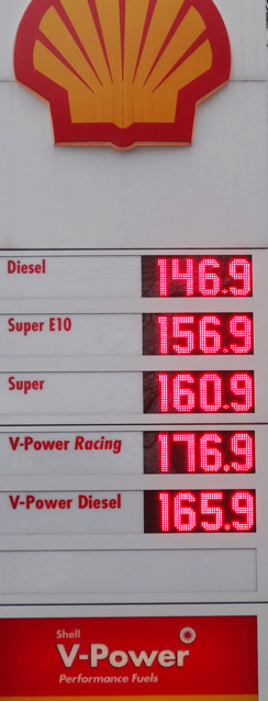 Benzinpreis am 18. Januar 2013