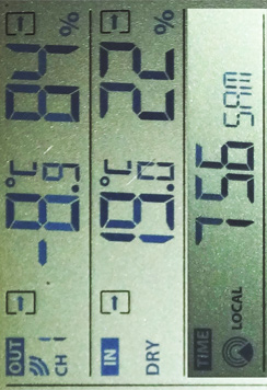 Frühtemperatur am 26. Jnuar 2013