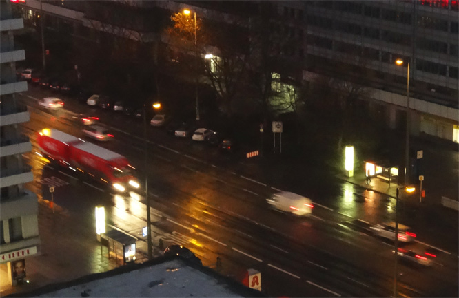 Leipziger Strasse im Regen