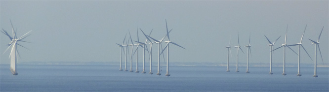 Offshore Windenergie bei der Öresundbrücke 