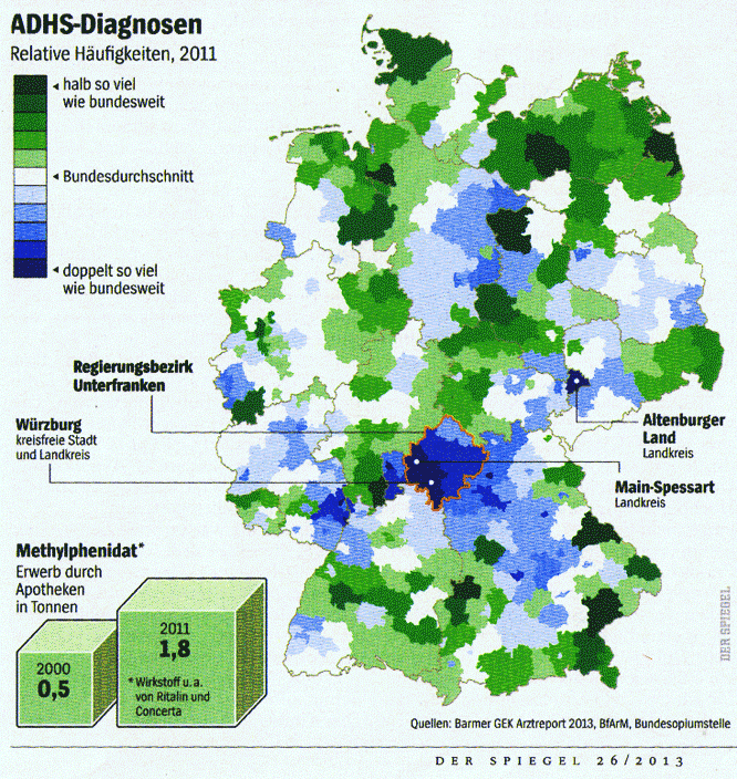 ADHS-Diagnosen in Deutschland