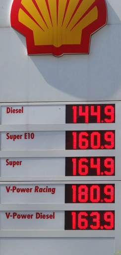 Benzinpreis zu Pfingsten