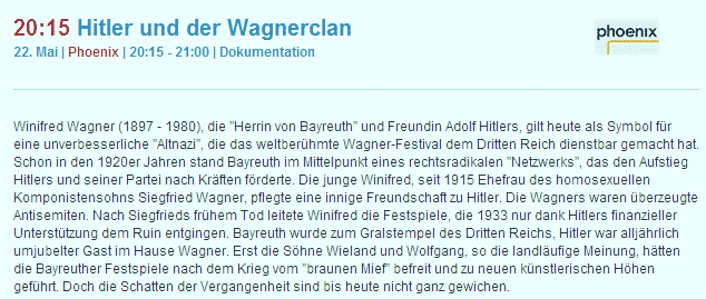 Hitler und der Wagner-Clan