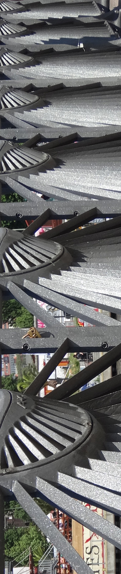 Geländer der Oberbaumbrücke