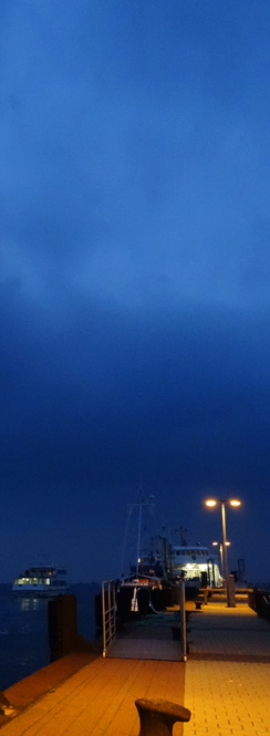 Abend am Hafen von Schaprode