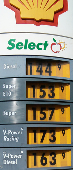 Benzinpreis am 14.09.2013