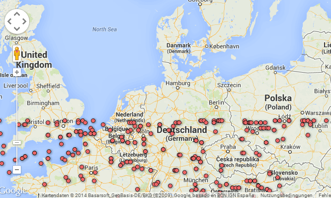 Fotografiert aus der ISS