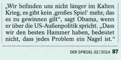 Nagel Obama Zitat
