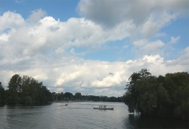 Einfahrt in die Oberhavel