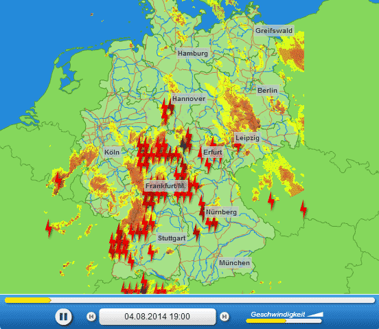 starke Gewitter