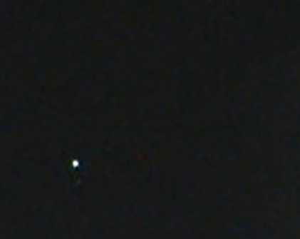 Erde und Mond, vom Mars aus fotografiert