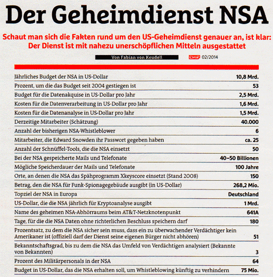 Budget NSA CHIP