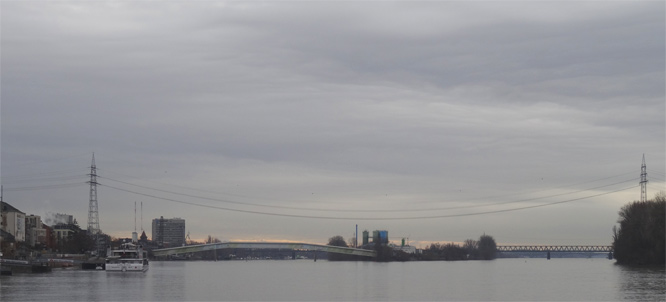Der Rhein bei Wiesbaden - Biebrich