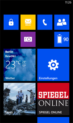 Kacheloptik Lumia 925