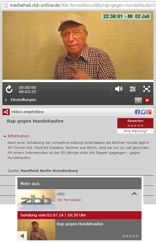 Alter Knacker rappt gegen Hundekot & Co