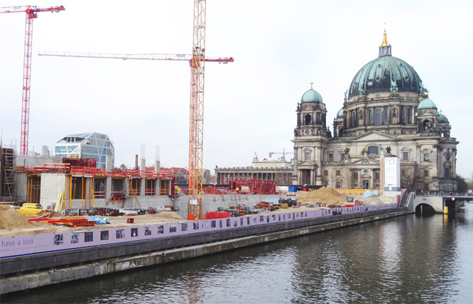 Schlossbaustelle am 18.02.2014