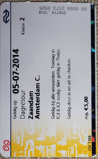 Bahn-Ticket-Amsterdam