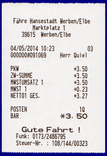 Fähre Werben Elbe Havelberg