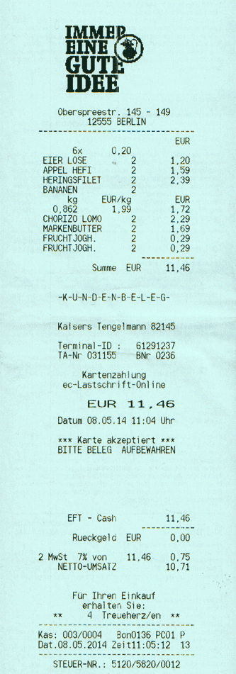 Kassenzettel