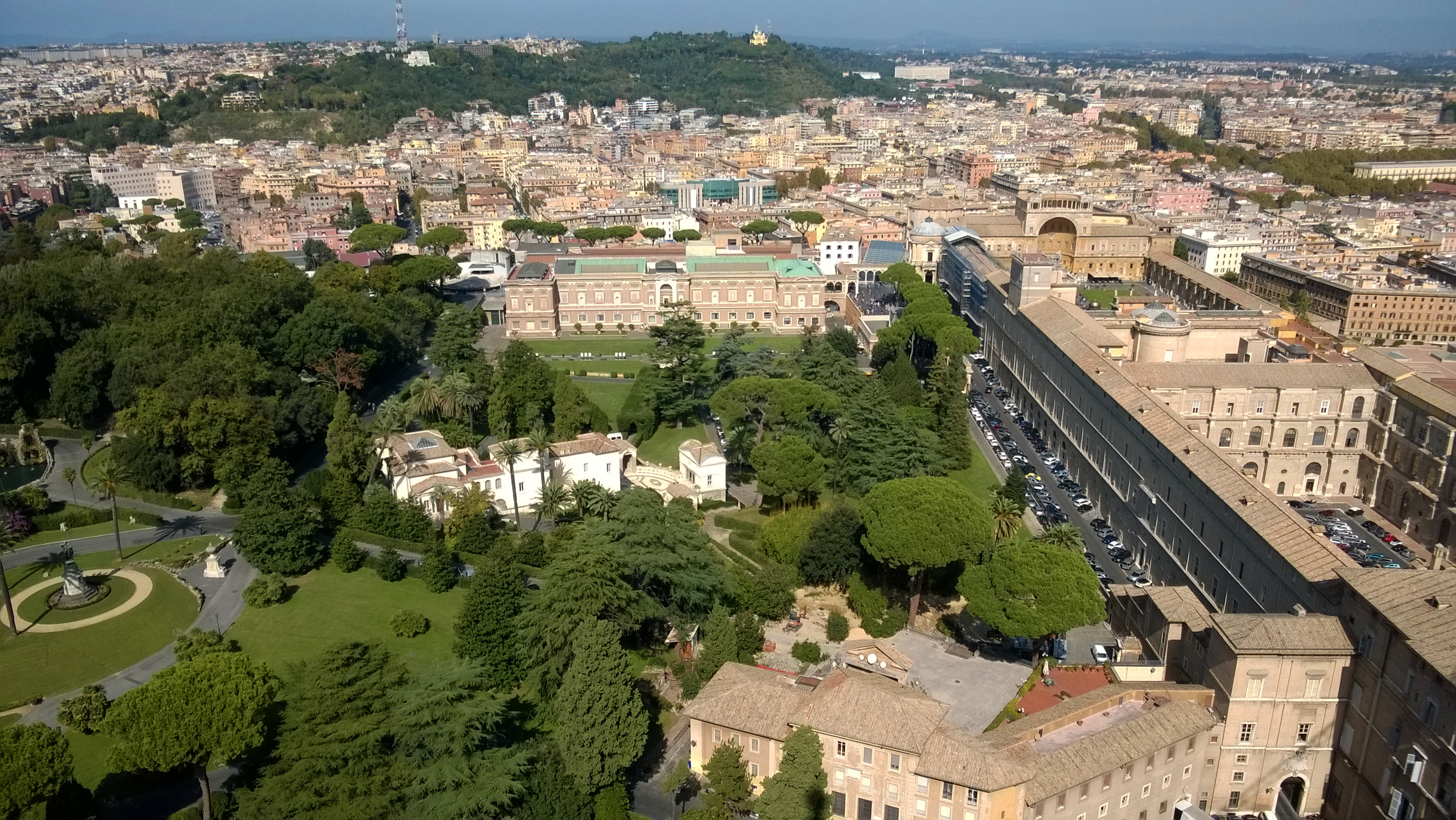 Rom - Sicht von der Laterne des Peters Dom - Am 09. Oktober 2014