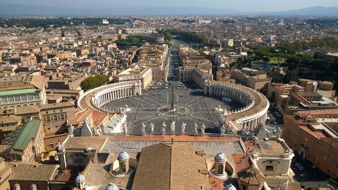 Rom Sicht von der Laterne des Peters Dom