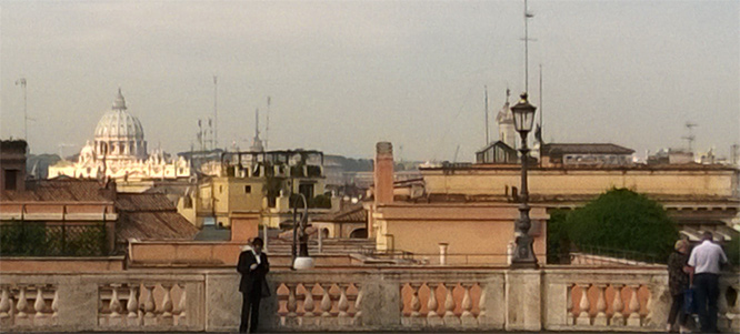 St. Peter vom Platz vor dem Quirinale