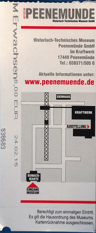 Ticket Peenemuende