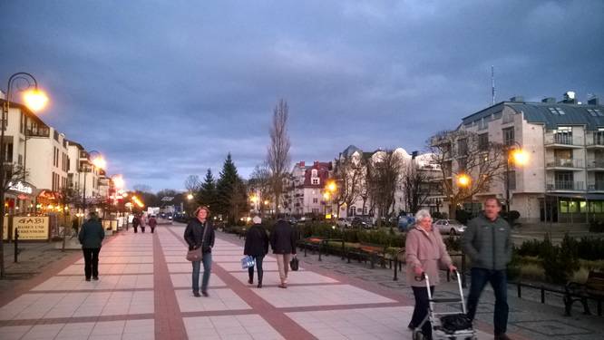 Swinemünde, Promenade