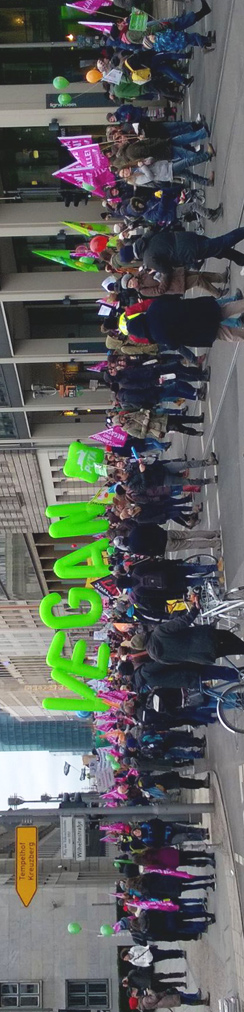 Demo gegen Massentierhaltung