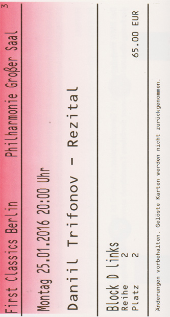 Klavierkonzert in der Philharmonie