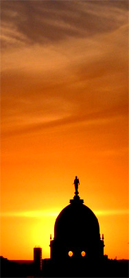 Der Deutsche Dom, Gendarmenmarkt, 28.06.04, 21:23