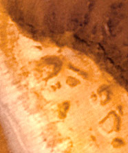 Bildausschnitt Mars, origninale Auflösung  3307x3307 Px, Massstab 12m/Px