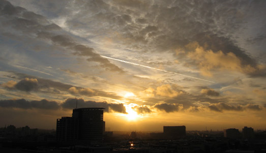 Sonnenuntergang, 12.12.05, 15:21,  Berlin