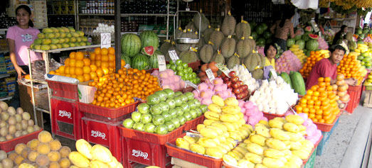 Jede Menge Obst und Gemüse