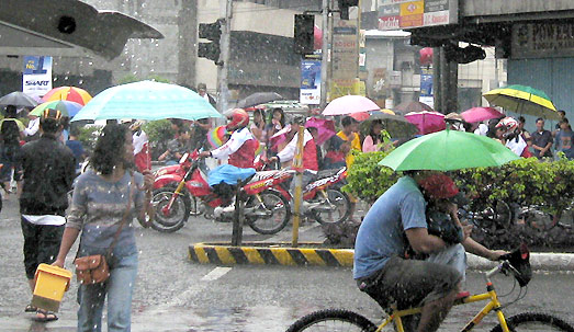 Regen in Davao