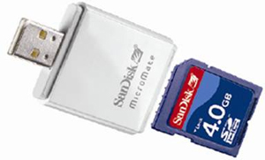 SDHC Card and Reader