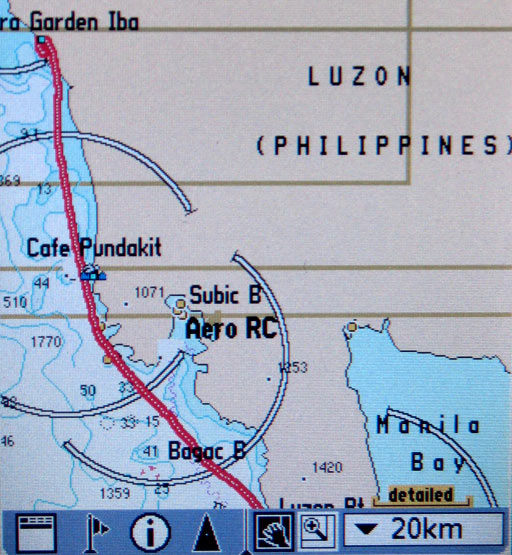 iQue 3600, Garmin, GPS-Map Subic Bay