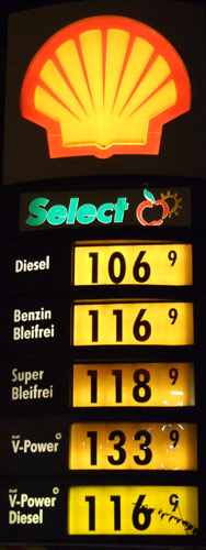 Benzinpreis Nov. 2006