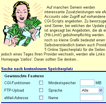 Speicherplatz gratis