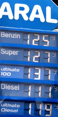 Benzinpreis, Januar 2007