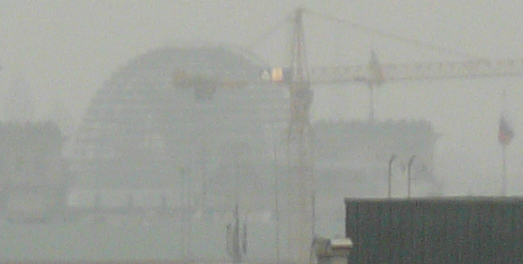 Reichstag bei Regen