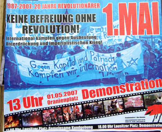 Plakat zum 1. Mai 2007 - Berlin 