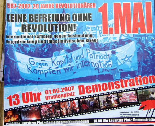 Plakat zum 1. Mai 2007 - Berlin