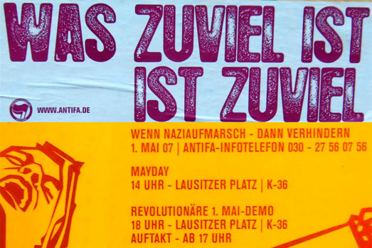 Plakat zum 1. Mai 2007 - Berlin