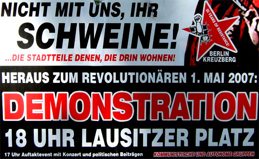 Plakat zum 1. Mai 2007 - Berlin