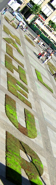 Action auf dem Gendarmenmarkt