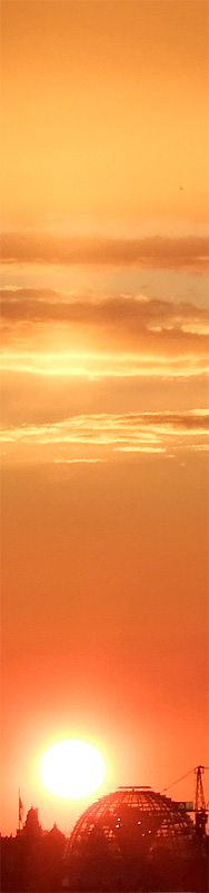 Sonne über dem Reichstag