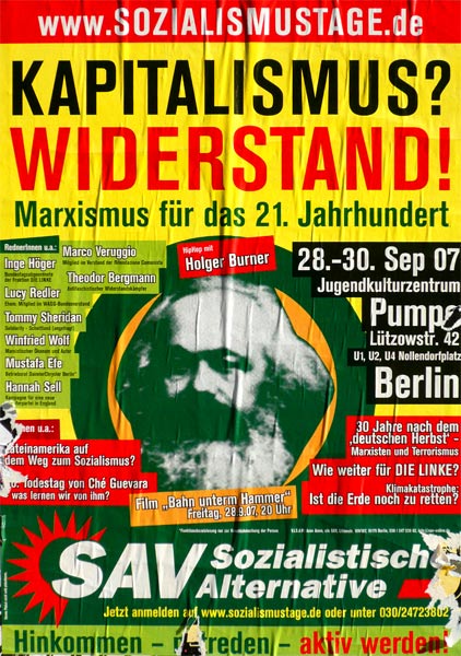 Plakat Sozialistische Alternative